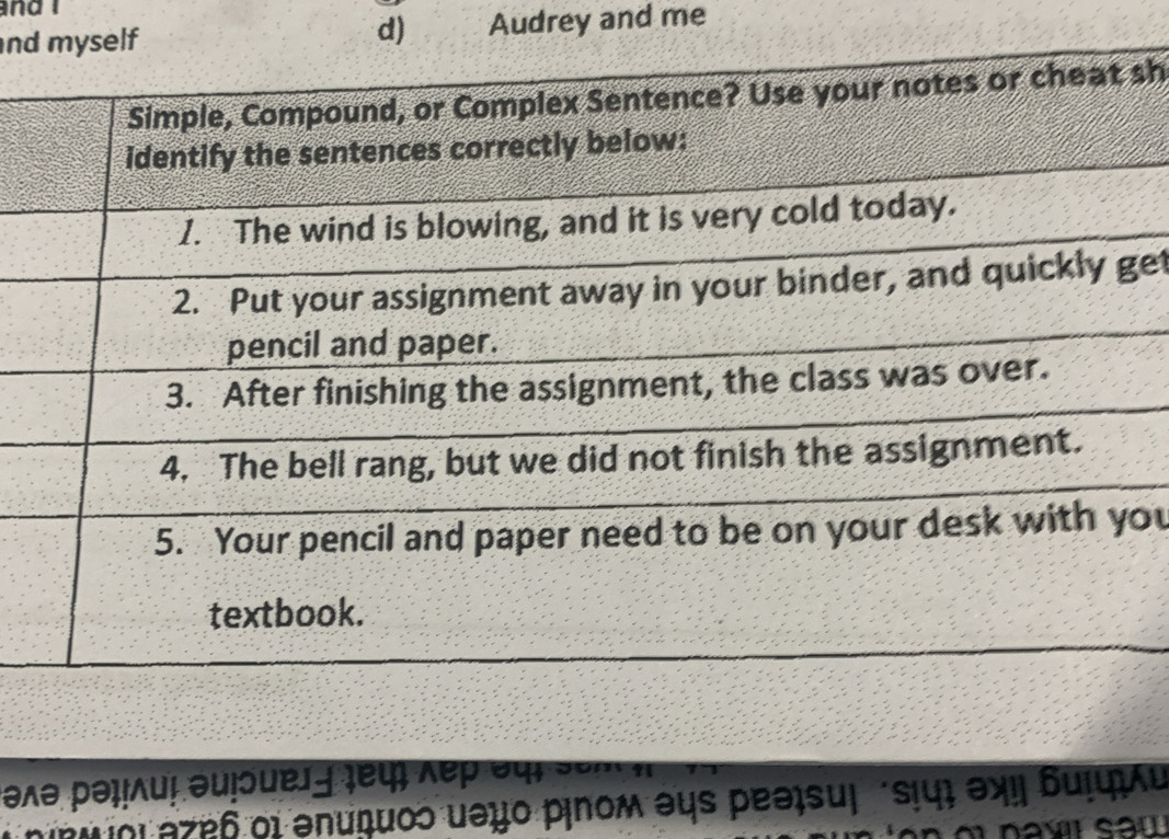 ndmyself Audrey and me 
sh 
et 
ou