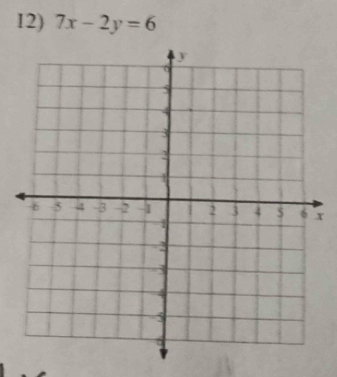 7x-2y=6
x