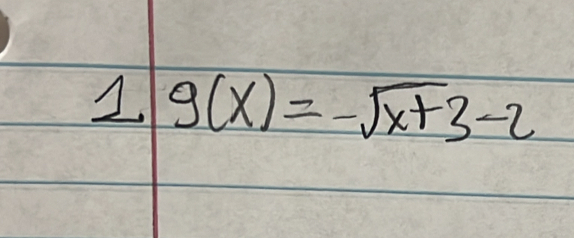 g(x)=-sqrt(x+3)-2