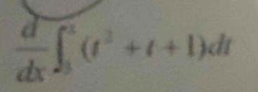  d/dx ∈t _3^(2(t^2)+t+1)dt