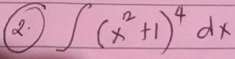 ∈t (x^2+1)^4dx