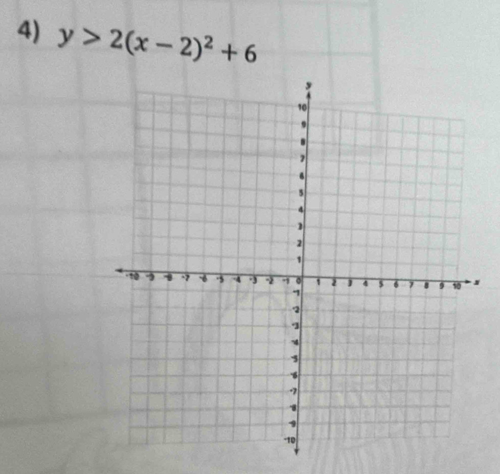 y>2(x-2)^2+6