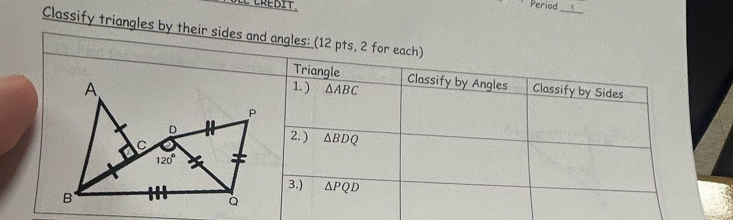 Period
_
Classify triangles