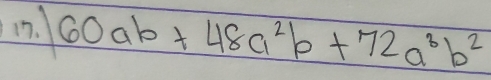 60ab+48a^2b+72a^3b^2