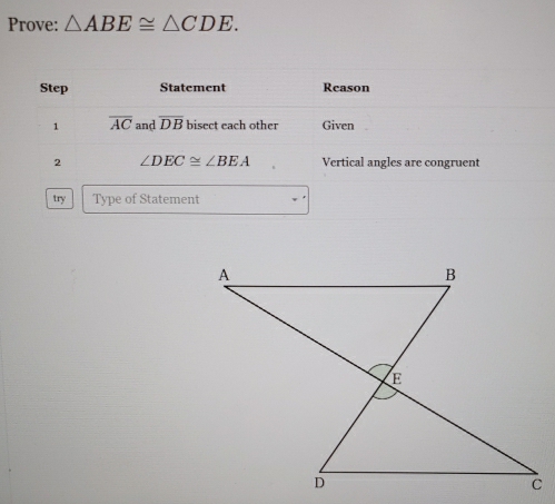 Prove: △ ABE≌ △ CDE.