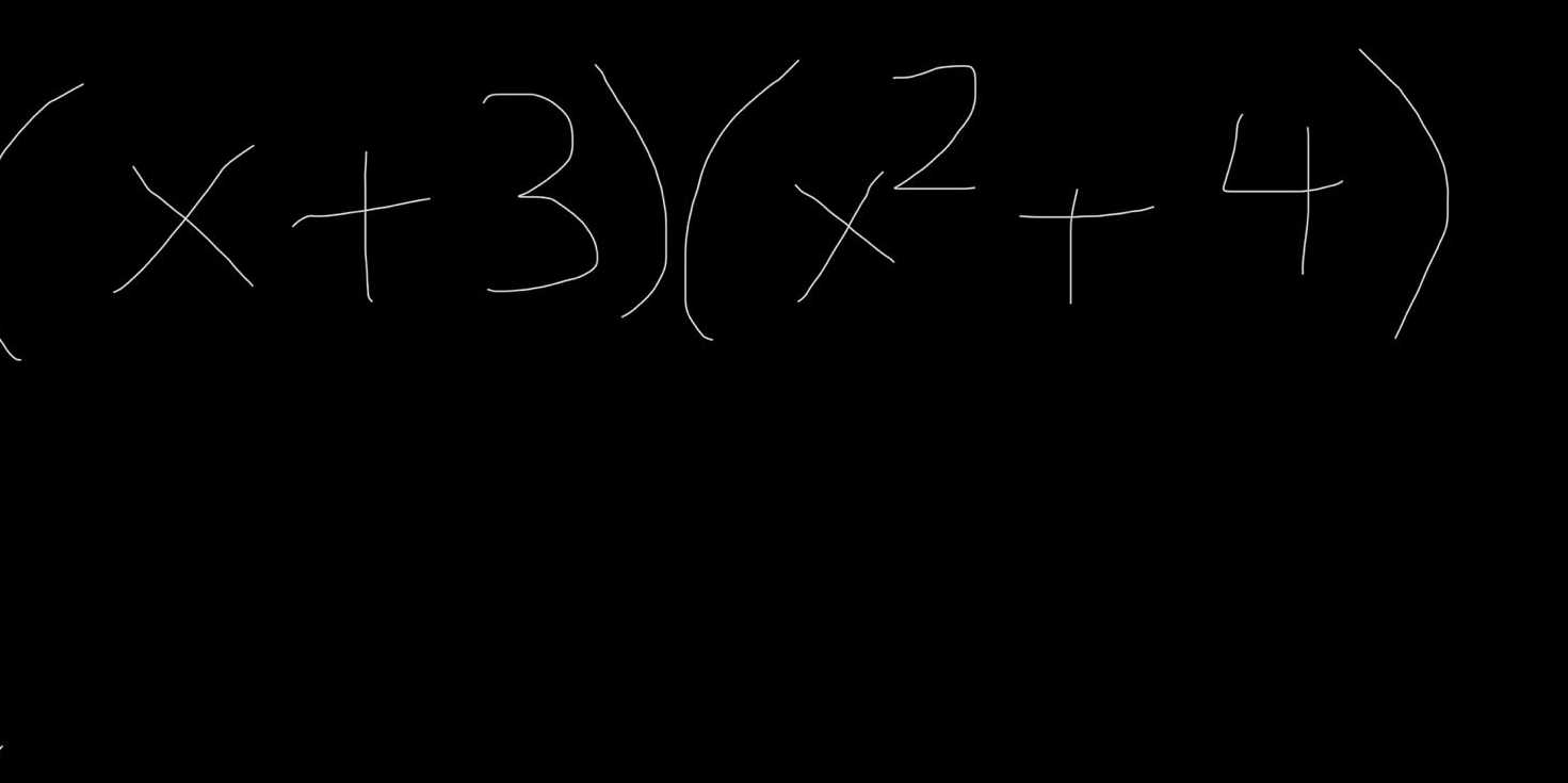 (x+3)(x^2+4)