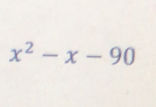 x^2-x-90