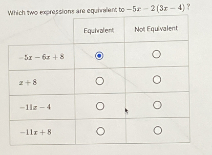 -5x-2(3x-4) ?