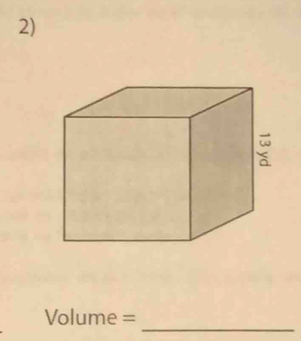 Volume =