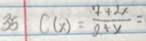 35 C(x)= (7+2x)/2+x =