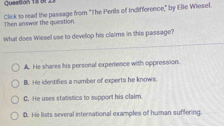 Solved: Click to read the passage from 