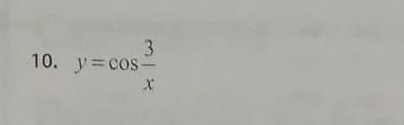 y=cos  3/x 