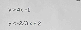 y>4x+1
y