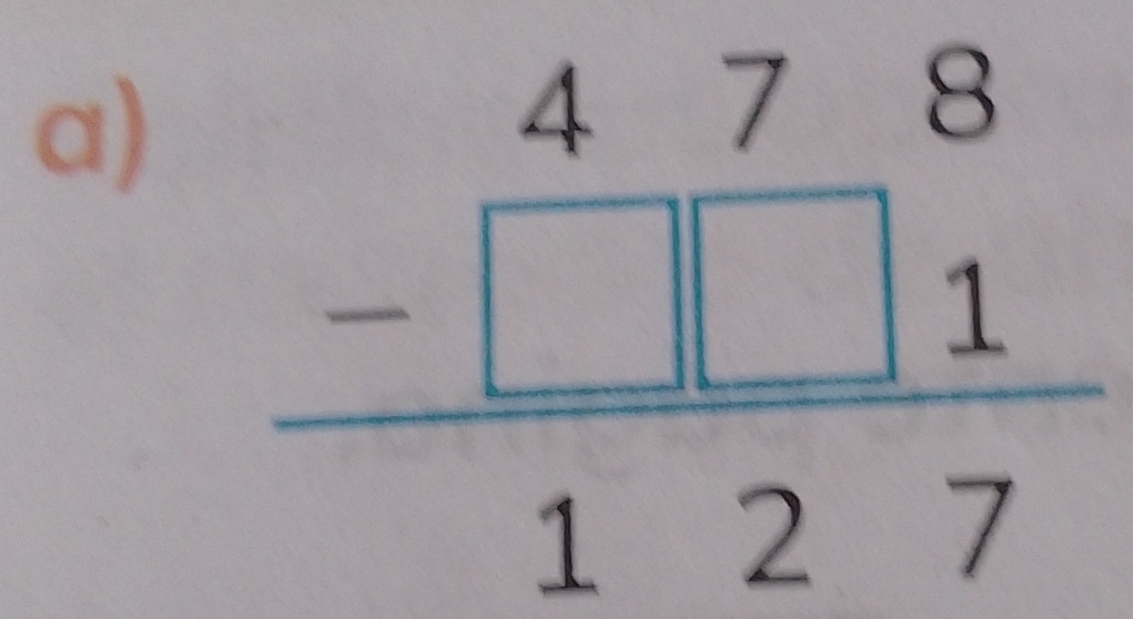 beginarrayr 478 -□ □ 1 hline 127endarray