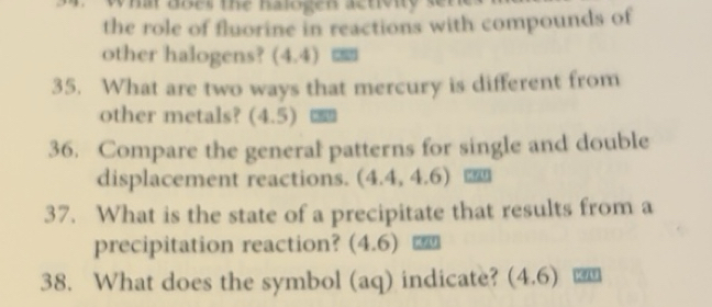 Solved: what does the halogen activity sen the role of fluorine in ...