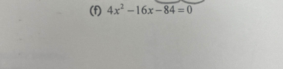 4x^2-16x-84=0