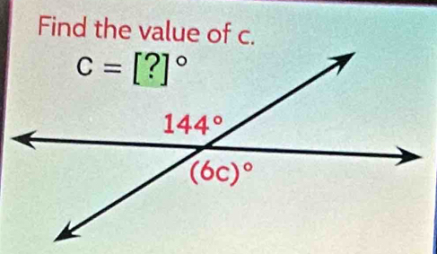 Find the value of c.