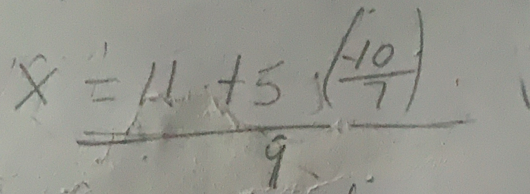 x=frac =mu · +5· ( sqrt(10)/9 )9