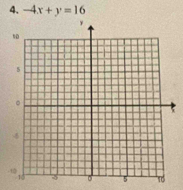 -4x+y=16