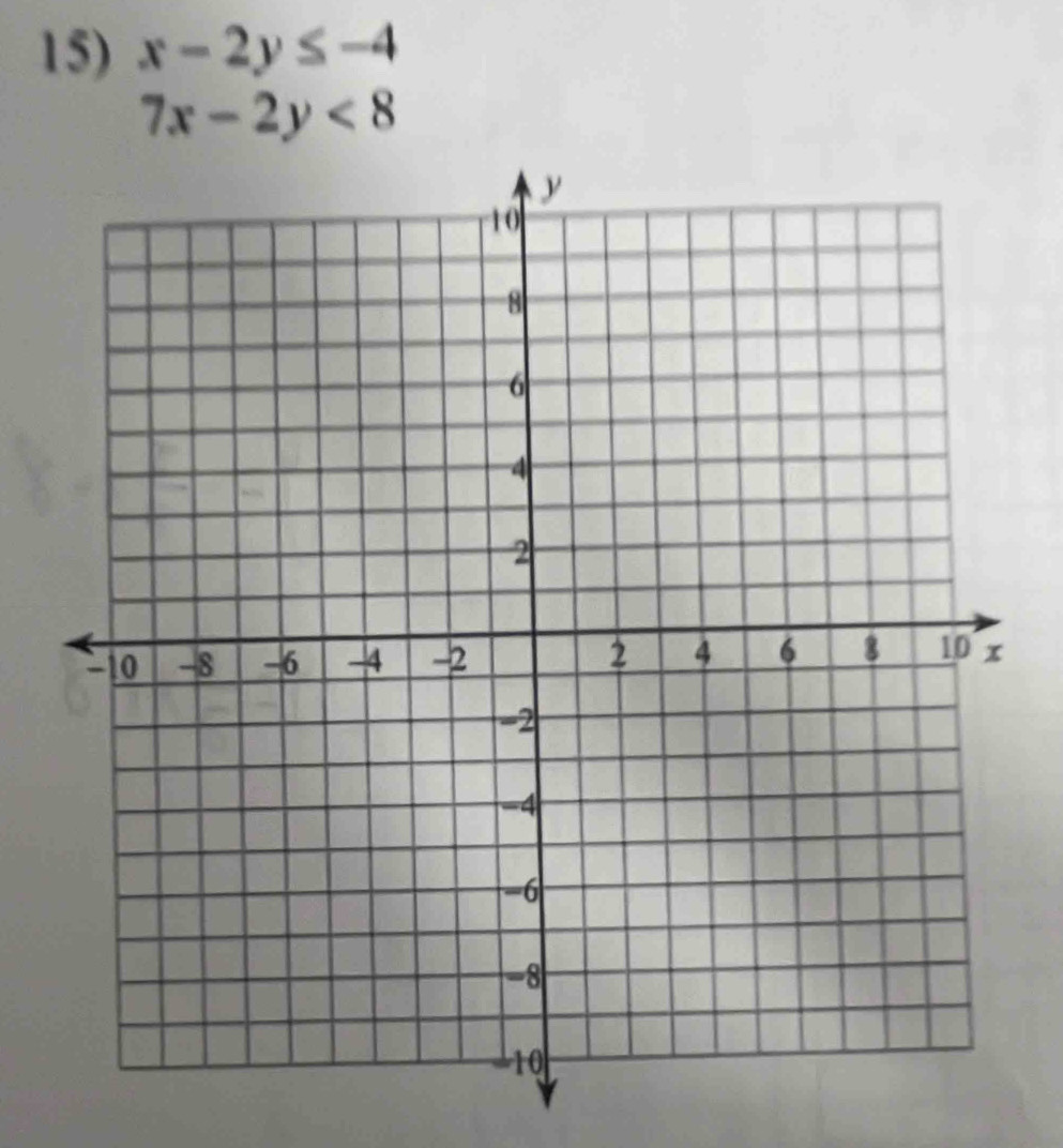 x-2y≤ -4
7x-2y<8</tex>