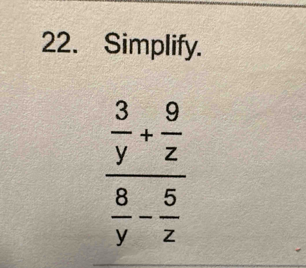 Simplify.