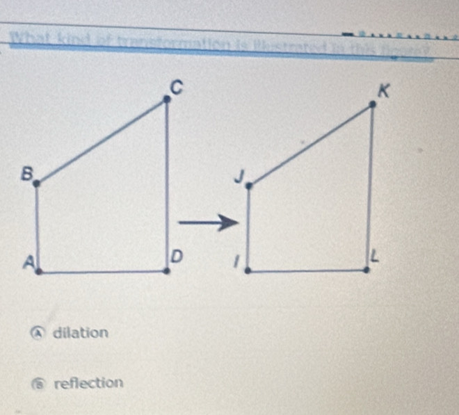 dilation
③ reflection