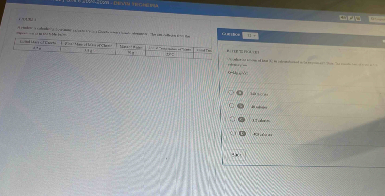 Solved: UMI 6 2024-2026 - DEVIN TECHEIRA FIOURE 3 a C L ag A student is ...