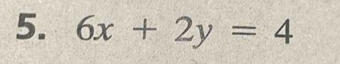 6x+2y=4