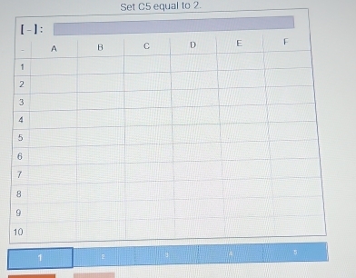 Set C5 equal to 2.