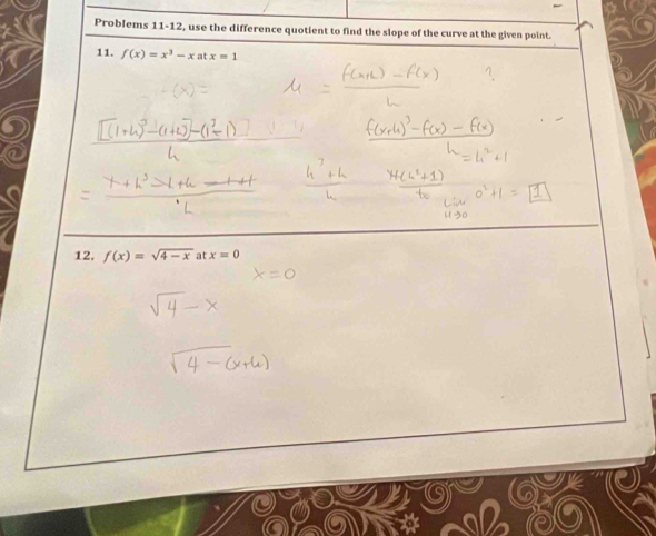 Problems 11-12, use t