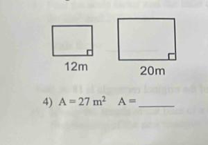 A=27m^2 A= _