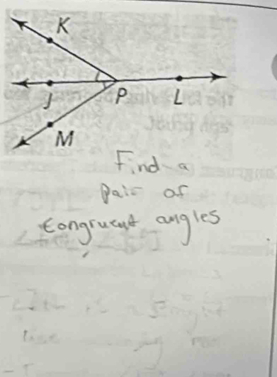 pair of 
congruent angles