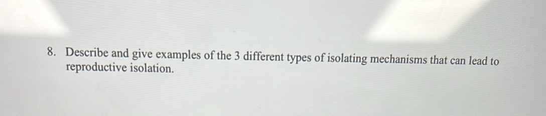 Solved: Describe and give examples of the 3 different types of ...