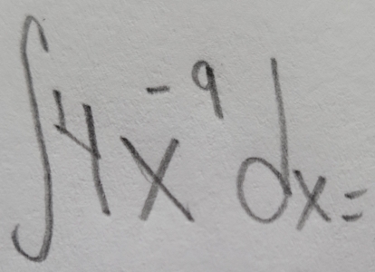 ∈t 4^(-9x^-9)dx=