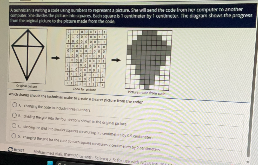 تم الحل:A technician is writing a code using numbers to represent a ...