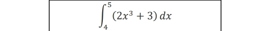 ∈t _4^(5(2x^3)+3)dx