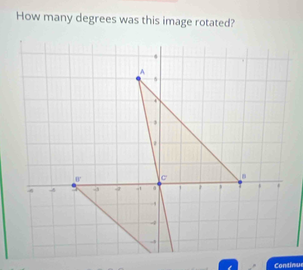 How many degrees was this image rotated?
Continue