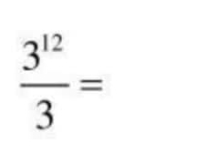  3^(12)/3 =