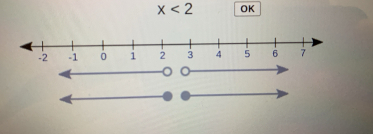 x<2</tex> OK