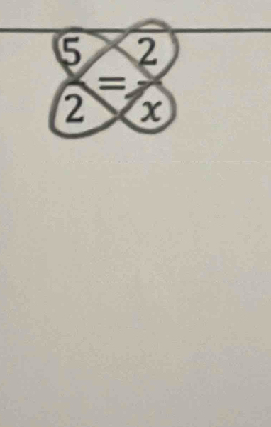 5 ∠
frac 2=frac x