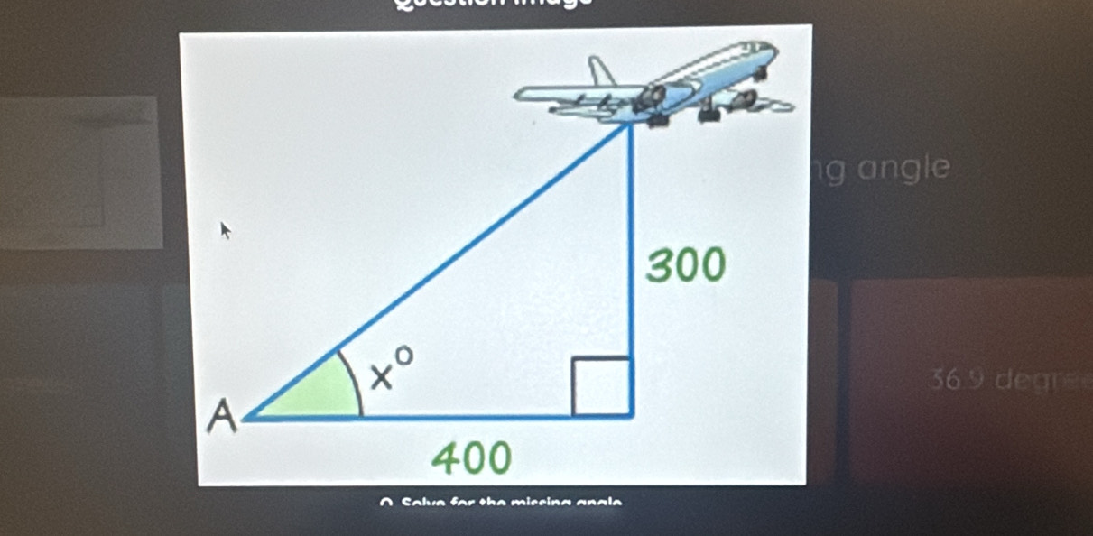 angle
36.9 degre