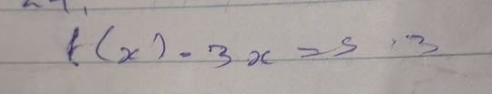 f(x)-3x=5.3