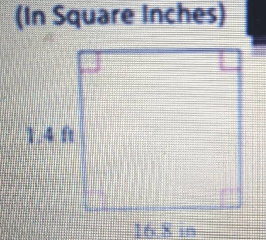 (In Square Inches)