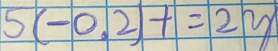 5 (-0.2)t=2y