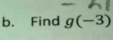 Find g(-3)