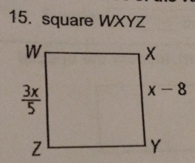 square WXYZ