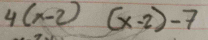 4(x-2) =frac (100.5)^2 (x-2)-7