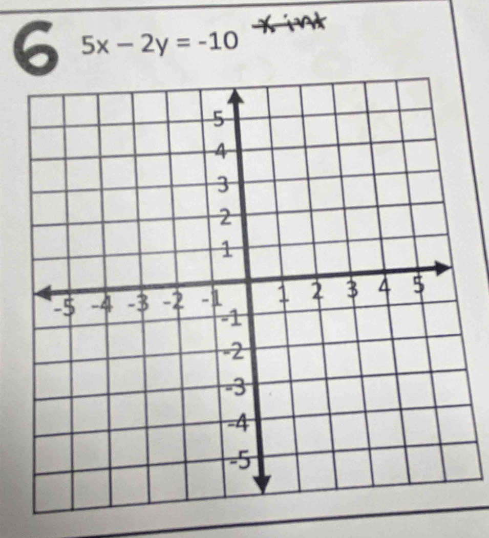 xin 
6 5x-2y=-10