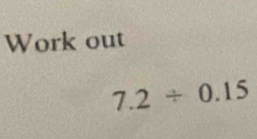 Work out
7.2/ 0.15