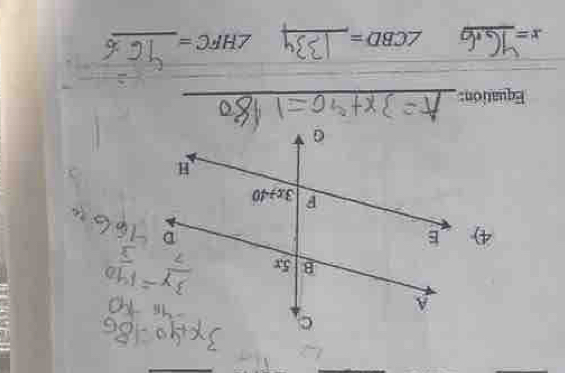 Equation:_
_
x= _ ∠ CBD= _ ∠ HFC= _